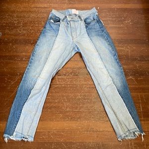 REVICE denim jeans two toned
